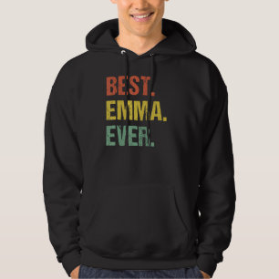 Best Emma Ever Retro Funny Name Humour Nickname Hoodie