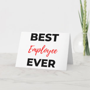 Best Employee Ever 2 Card