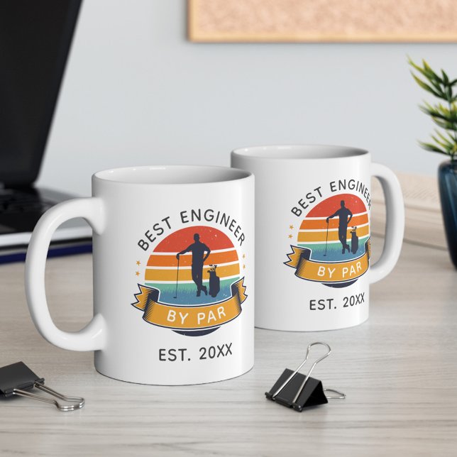 Best Engineer By Par Graduate Golf Lover Coffee Mug (Creator Uploaded)