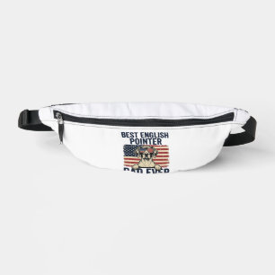 Best English Pointer Dad Ever Patriotic Dog Bum Bags