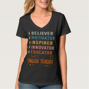 Best English Teacher Teacher Bestie Esl Teacher T-Shirt