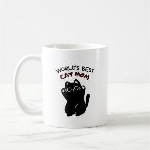 best ever black cat mum coffee mug