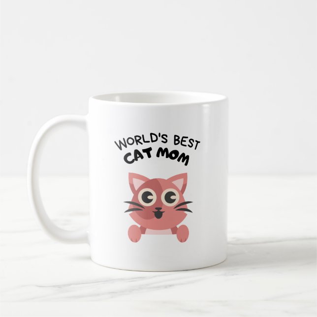 best ever cat mum coffee mug (Left)