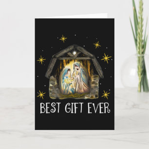 Best Ever Christmas Cool Jesus Nativity Scene Chri Card