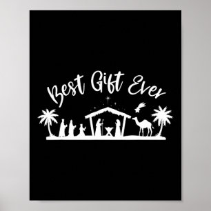 Best Ever Christmas Cool Jesus Nativity Scene Chri Poster