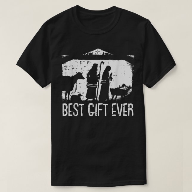 Best Ever Christmas Cool Jesus Nativity Scene Chri T-Shirt (Design Front)