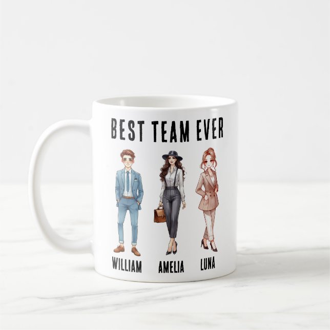 Best Ever Collaboration - Cheers to the Best Team Coffee Mug (Left)