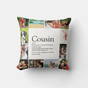 Best Ever Cousin  Definition 12 Photo Fun Cushion