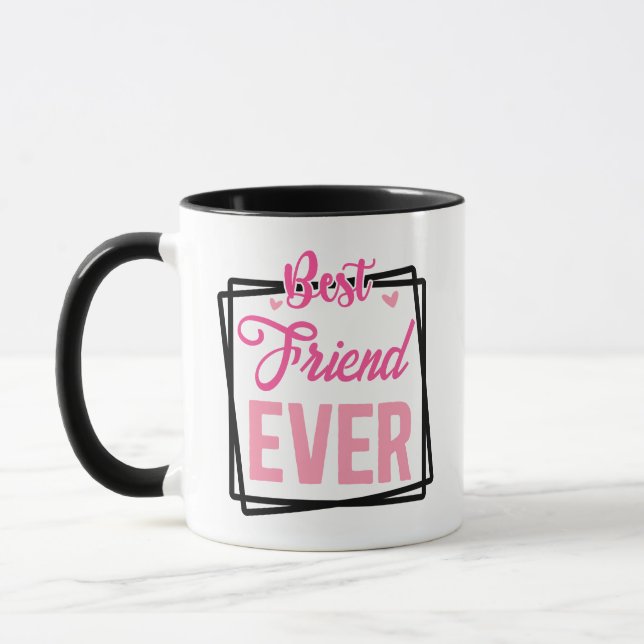 Best Ever Custom Name Text Coffee Mug - Gift (Left)