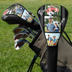 Best Ever Dad Photo Retro Golf Head Cover