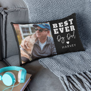 Best Ever Dog Dad   Photo Lumbar Cushion
