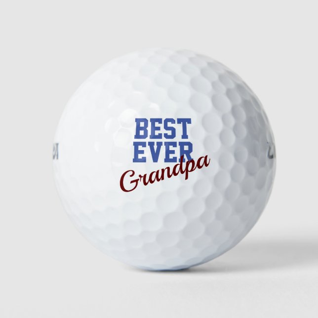 Best Ever Grandpa Golf Balls (Front)