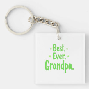 Best Ever Grandpa Keychain – Custom Gift for Him