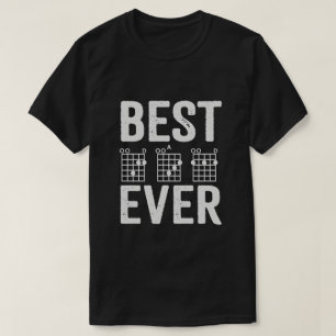 Best Ever Guitar Chords D G A D Distressed Style T-Shirt