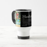 Best Ever Husband Definition Photo Collage Travel Mug<br><div class="desc">Personalisze for your special husband to create a unique gift for birthdays, anniversaries, weddings, Christmas or any day you want to show how much he means to you. A perfect way to show him how amazing he is every day. You can even customise the background to their favourite colour. Designed...</div>