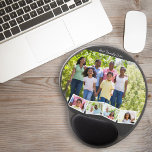Best Family Ever - Photo Collage with Zigzag Strip Gel Mouse Mat<br><div class="desc">Keep your workspace productive with this happy reminder of your "why"! The template for this gel mousepad is set up ready for you to add 5 of your favourite photos. The main photo will be used as the background and the remaining 4 photos will be laid out in a zigzag...</div>