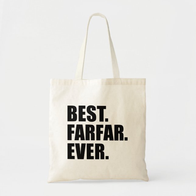 Best Farfar Ever Swedish Grandfather Tote Bag (Front)