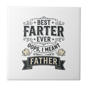 Best Farter Ever Funny Father Shirt Design_1 Tile