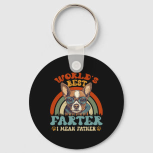Best Farter I Mean Father Best Dad Ever Cool Dog M Key Ring