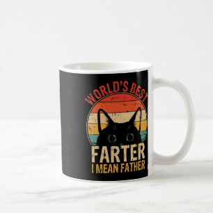 Best Farter I Mean Father Funny Fathers Day Cat Da Coffee Mug