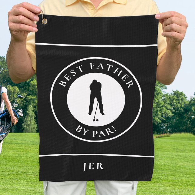 Best Father By Par Golfer Custom Modern Sports Top Golf Towel (Creator Uploaded)