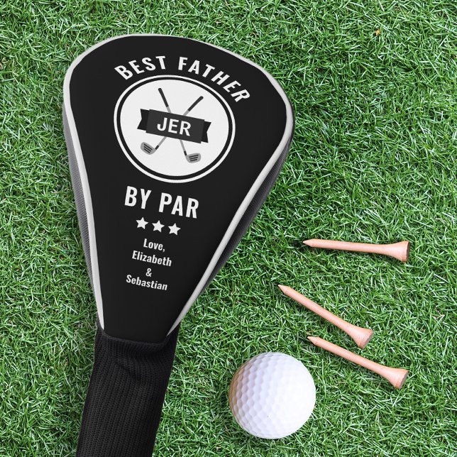 Best Father By Par Golfer Golf Lover Modern Black Golf Head Cover (Best Father By Par Golfer Golf Lover Modern Black Golf Head Cover)