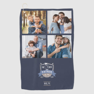 Best Father By Par Personalised Photos Golf Towel