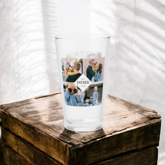 Best Father Ever 8 Photo Glass (Creator Uploaded)