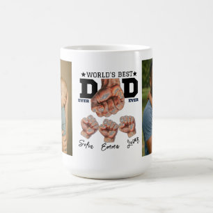 Best Father Ever Personalised Photo Collage Coffee Mug