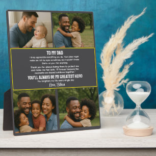 Best Father Ever Personalised Photo Collage Plaque