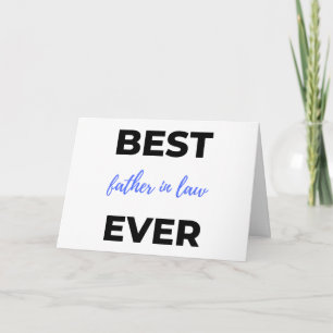 Best Father In Law Ever 2 Card