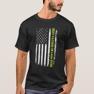 Best Father In Law Ever 4th Of July American Patri T-Shirt
