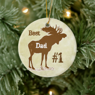 Best Father Moose Award Ornaments