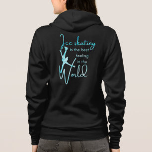 Best feeling - Frozen blue figure skating jacket Hoodie