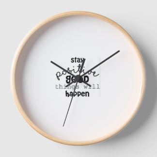 Best feeling quotes design wall clock