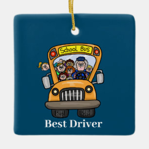Best Female School Bus Driver Ornament