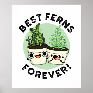 Best Ferns Forever Funny BFF Pun  Poster