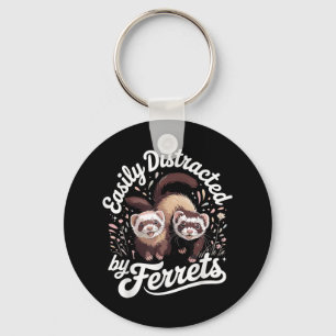 Best Ferret Art For Men Women Kids Ferret Lovers F Key Ring