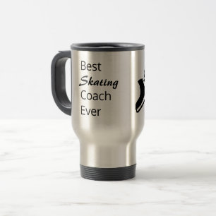Best figure skating coach ever Travel Mug - black