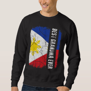 Best Filipino Grandma Ever Philippines Flag Mother Sweatshirt