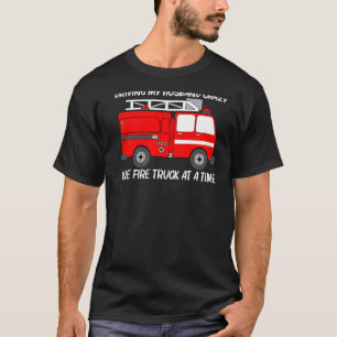 Best Fire Truck Art For Women Mum Fire Truck Firef T-Shirt