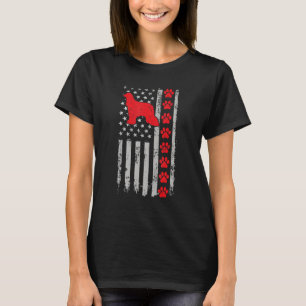 Best Firefighter Afador Mum Dad Ever Us Flag Dog P T-Shirt