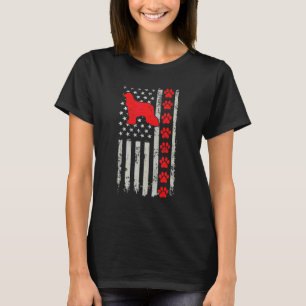Best Firefighter Afador Mum Dad Ever Us Flag Dog P T-Shirt