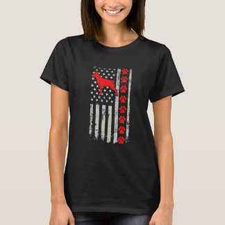 Best Firefighter Zwergpinscher Mum Dad Ever Us Fla T-Shirt