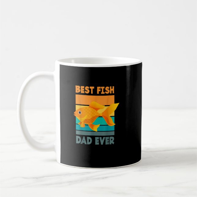 Best Fish Dad Ever Funny Fish Daddy Aquarist Fish  Coffee Mug (Left)