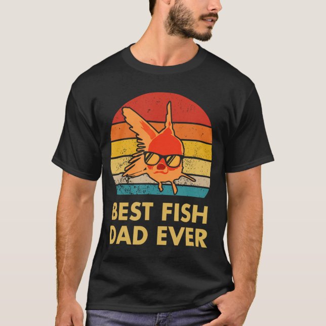 Best Fish Dad Ever Goldfish for Fish Keepers frien T-Shirt (Front)