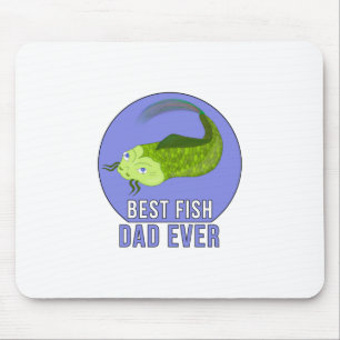 Best Fish Dad Ever Mouse Mat