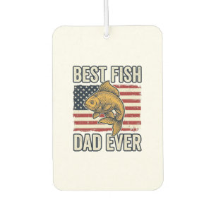 Best Fish Dad Ever Vintage Goldfish Shirt Design_1 Car Air Freshener