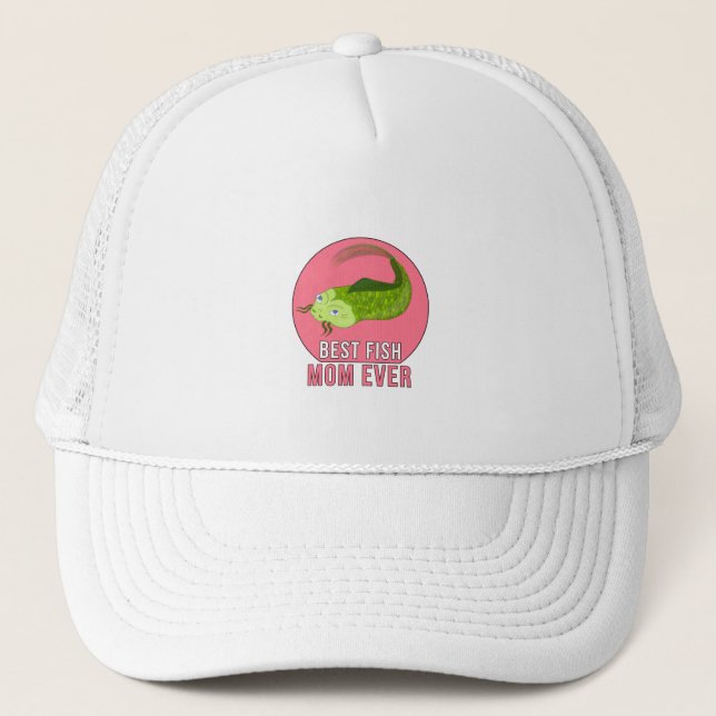 Best Fish Mum Ever Trucker Hat (Front)