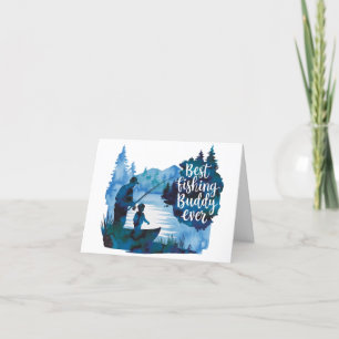 Best Fishing Buddy Ever Holiday Card
